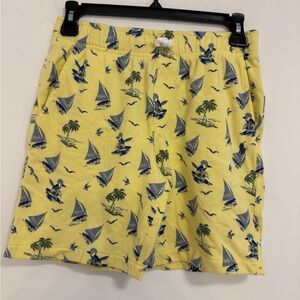Polo Ralph Lauren Yellow Sailboat Print Shorts
